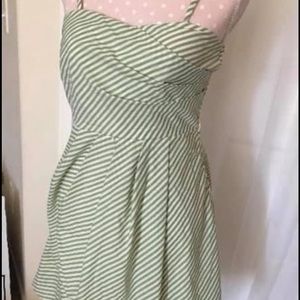 Green Striped Mini adress